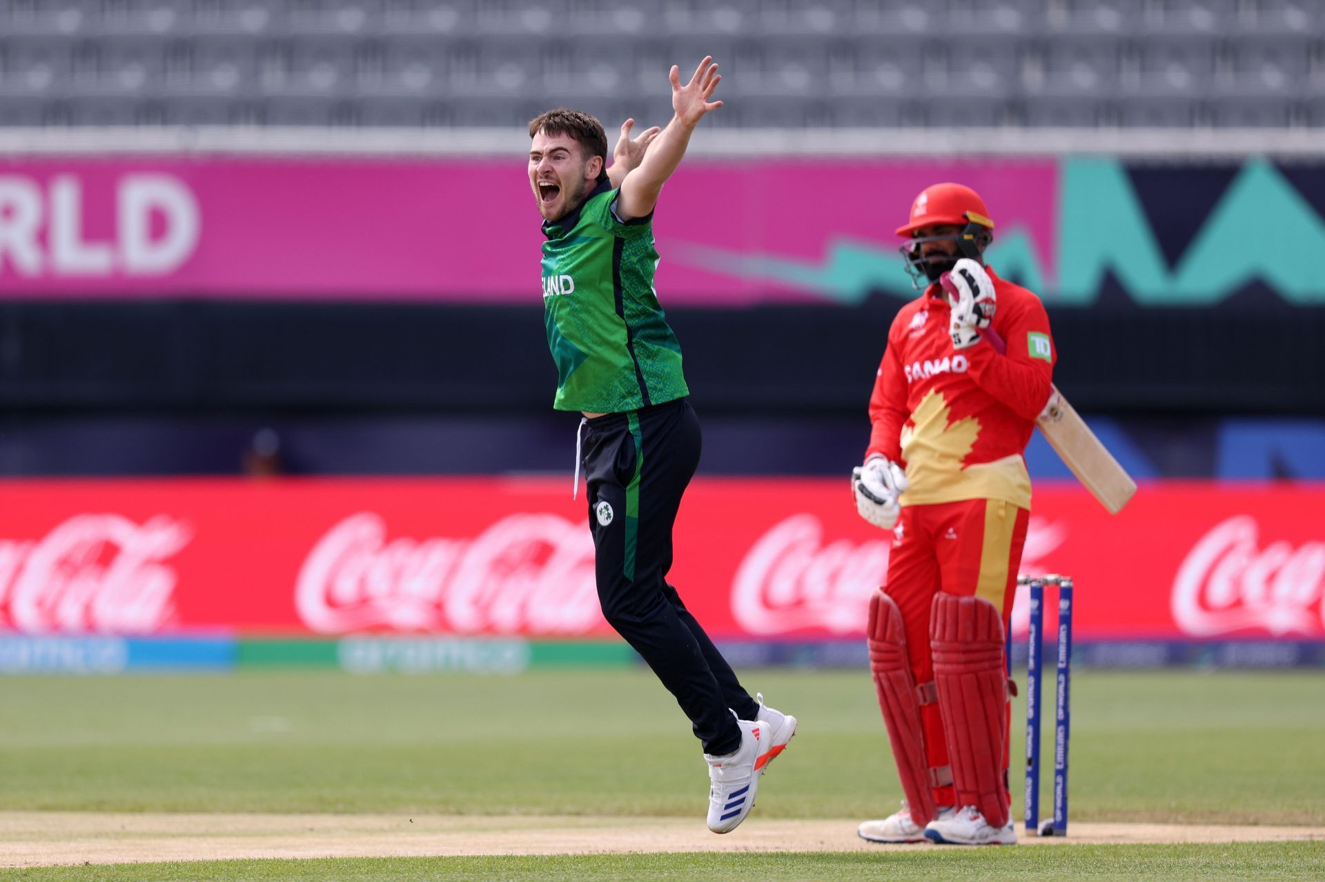 Canada beat Ireland in the group stages of the T20 World Cup 2024