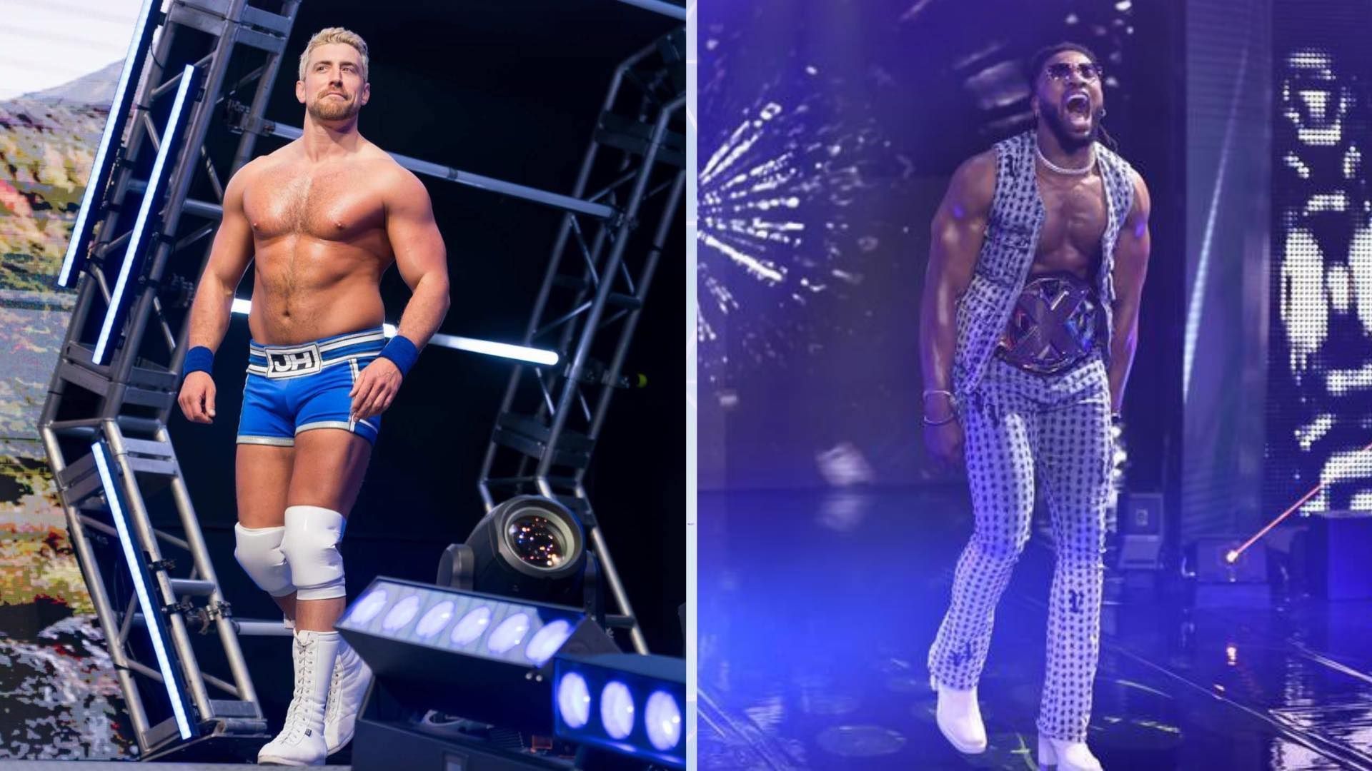 Joe Hendry said he could pop up in NXT at any time. [Images from the stars' X profiles]