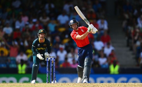 Jos Buttler batting against Australia. (Credits: Getty)