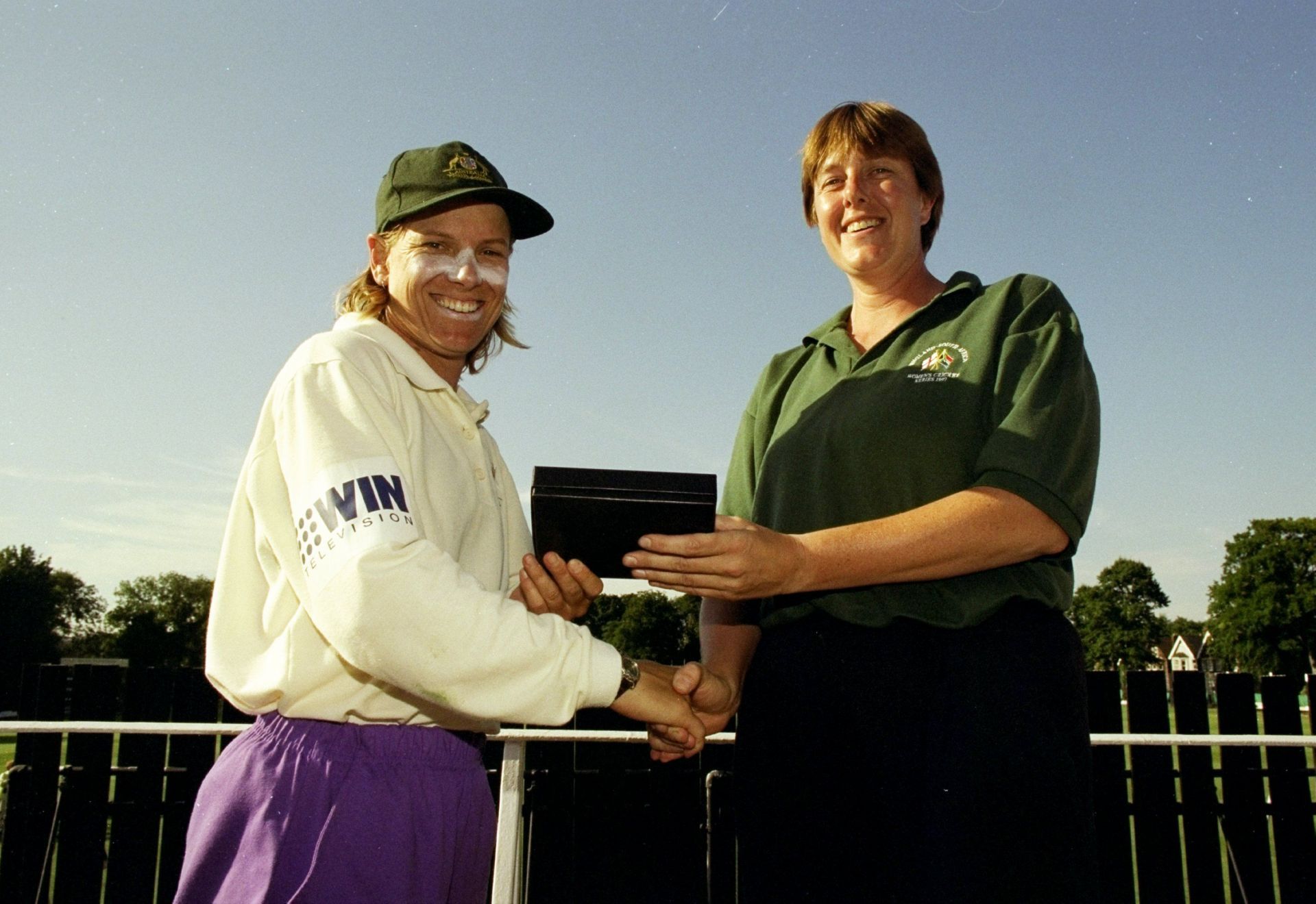 Joanne Broadbent scored a brilliant double century against England Women in 1998