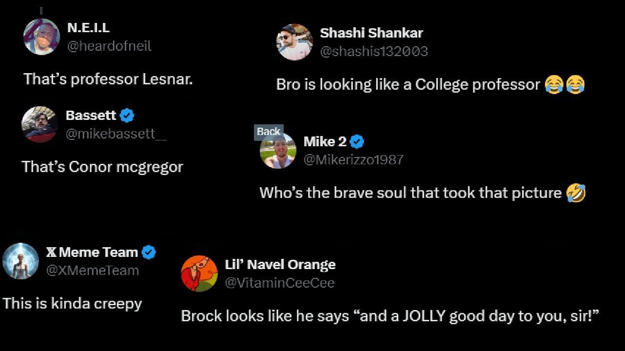 Reactions to Brock Lesnar&#039;s resurfaced picture (via Twitter)