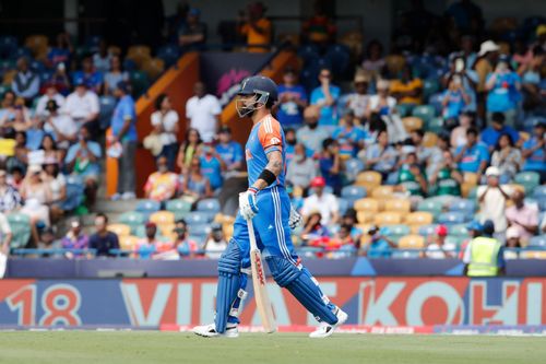 Virat Kohli was bowled by Tanzim Hasan Sakib. [P/C: BCCI/X]