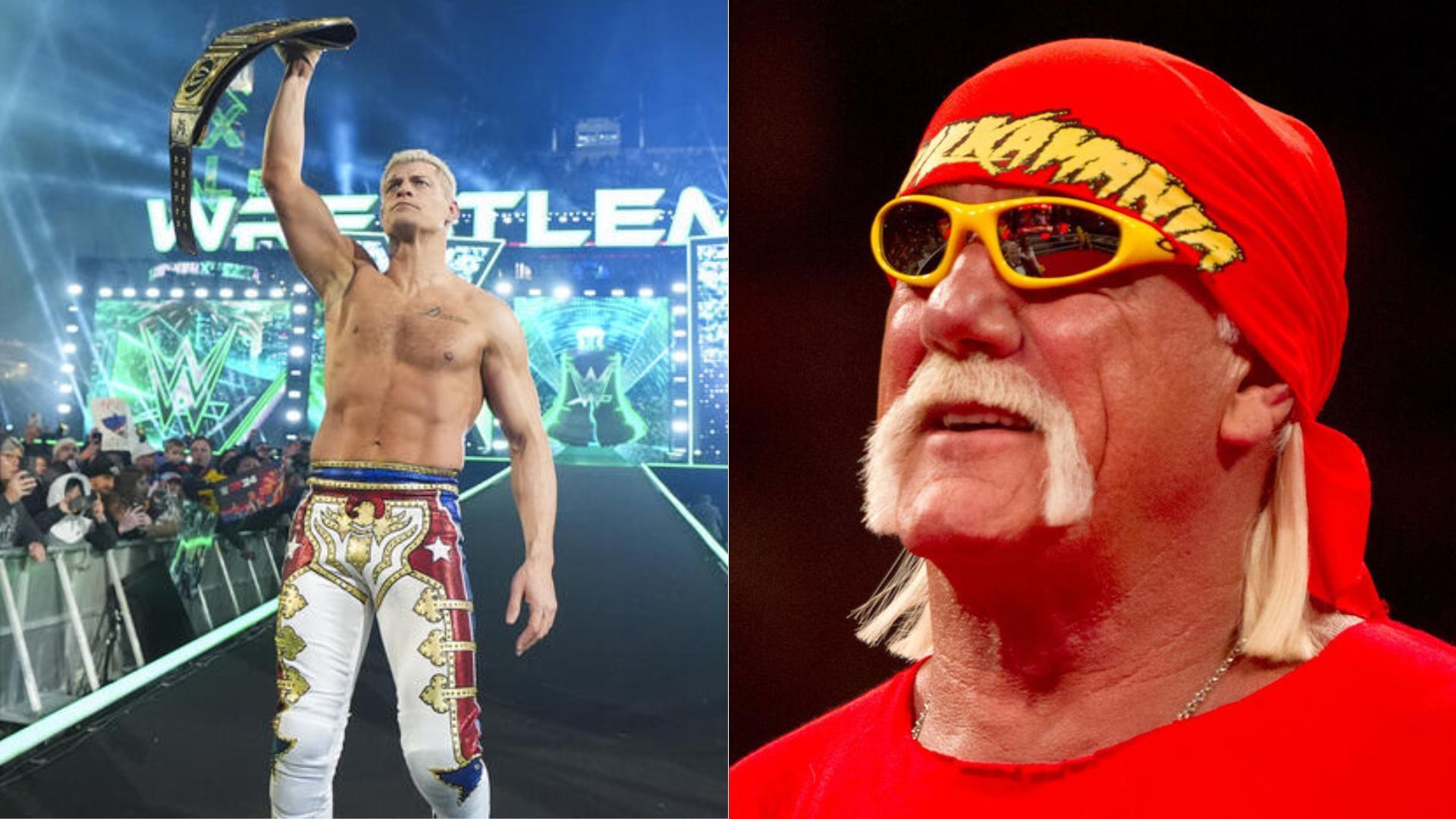 Cody Rhodes (left); Hulk Hogan (right) [Image Credit: wwe.com]