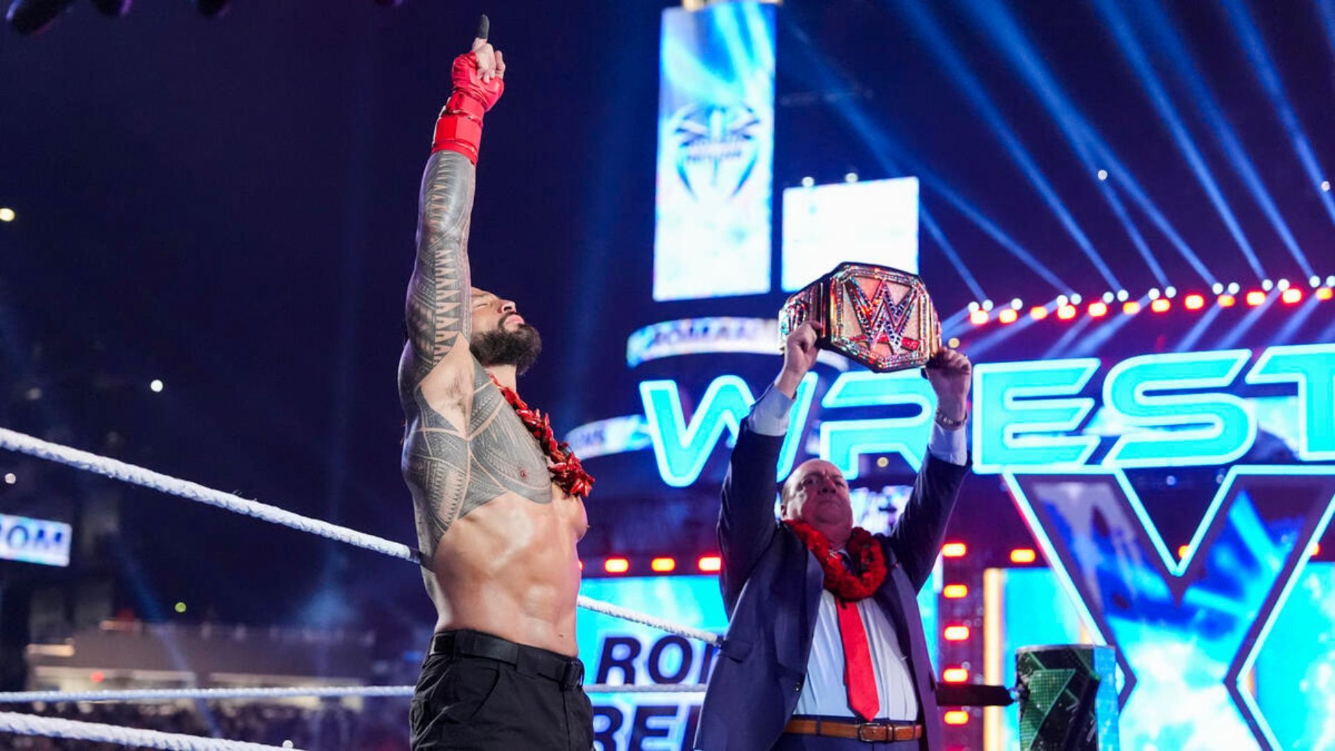 Roman Reigns last appeared at WWE WrestleMania 40