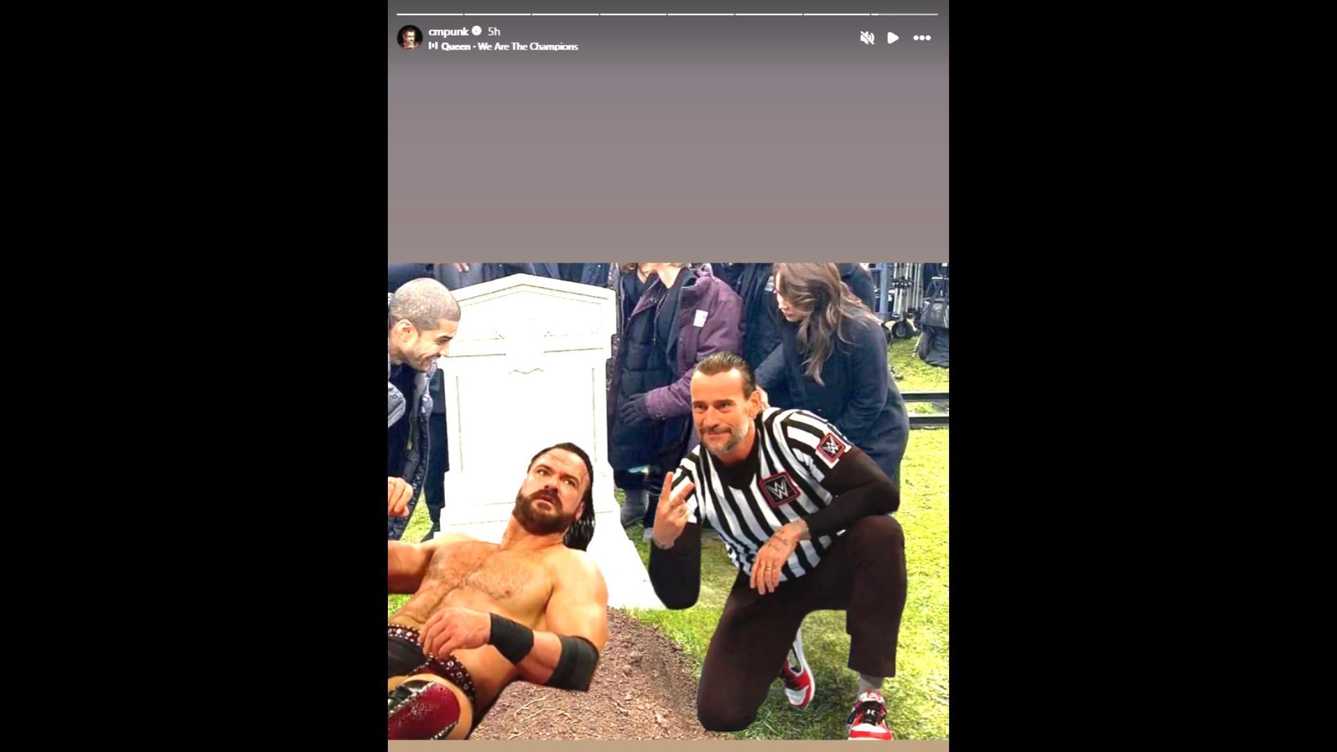 Screenshot of CM Punk&#039;s Instagram story.