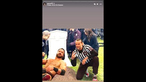 Screenshot of CM Punk's Instagram story.