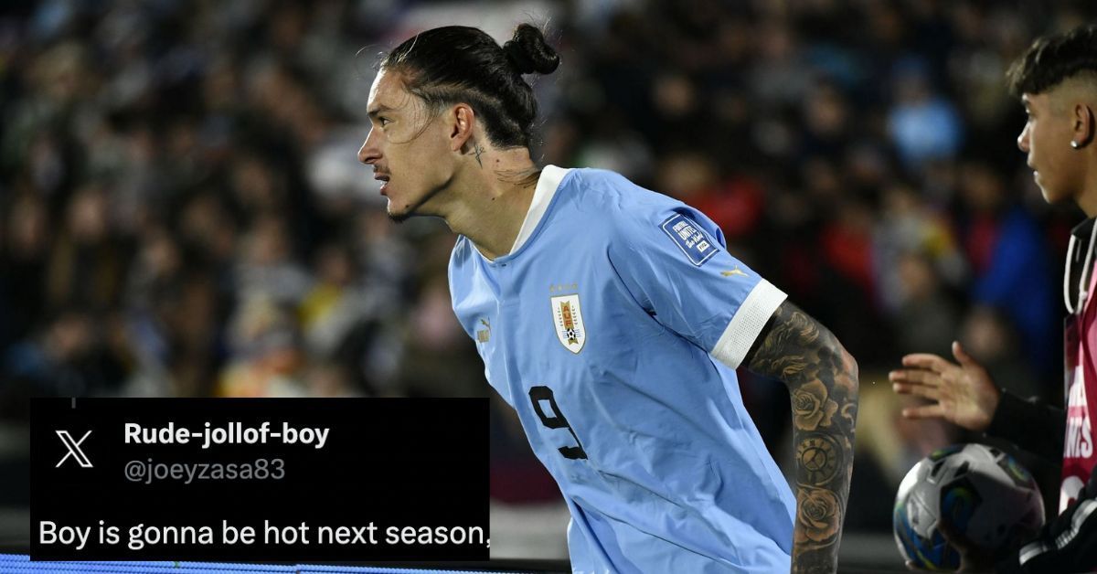 Liverpool striker Darwin Nunez scored a hat-trick for Uruguay on Wednesday.