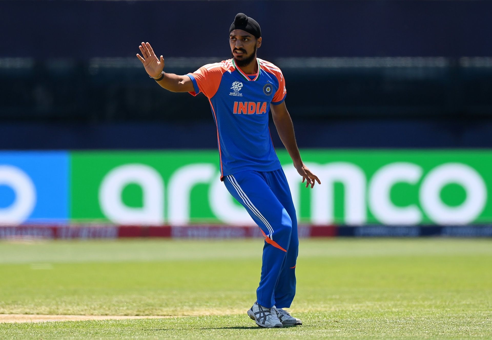 Arshdeep Singh bowled an impressive spell in the warm-up game against Bangladesh. [P/C: BCCI/X]