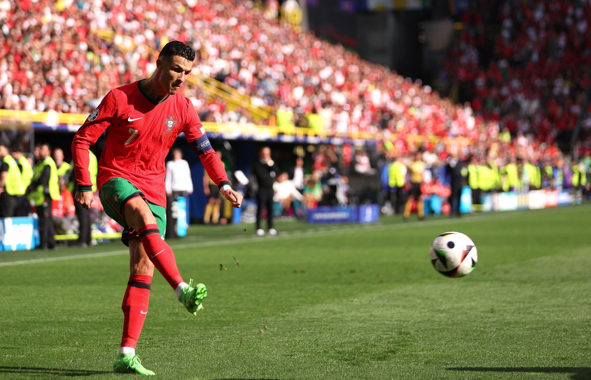 Cristiano Ronaldo UEFA EURO 2024 (Photo by Dean Mouhtaropoulos/Getty Images)