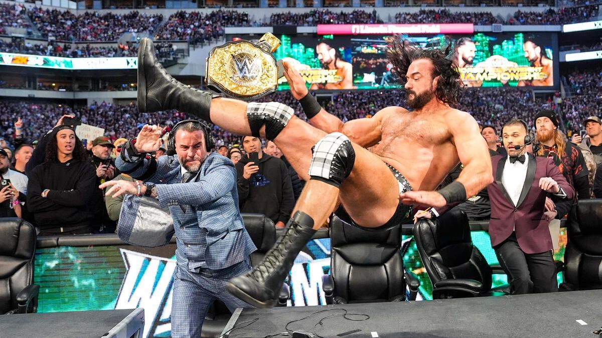 CM Punk and Drew McIntyre at WrestleMania 40 (Photo credit: WWE.com)