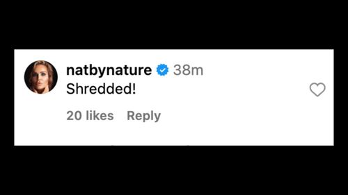 Natalya breaks character to compliment Gable on Instagram.