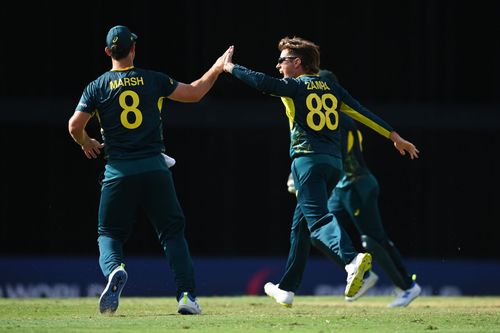 Mitchell Marsh and Adam Zampa dropped one catch each. (Credits: Getty)