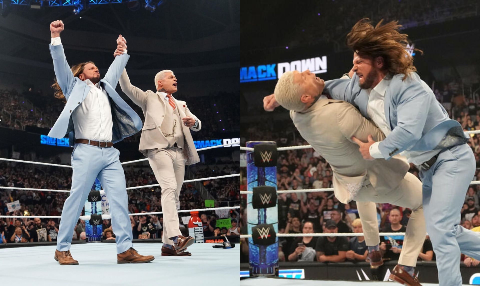 WWE SmackDown में एजे स्टाइल्स ने रिटायर होने का नाटक किया 