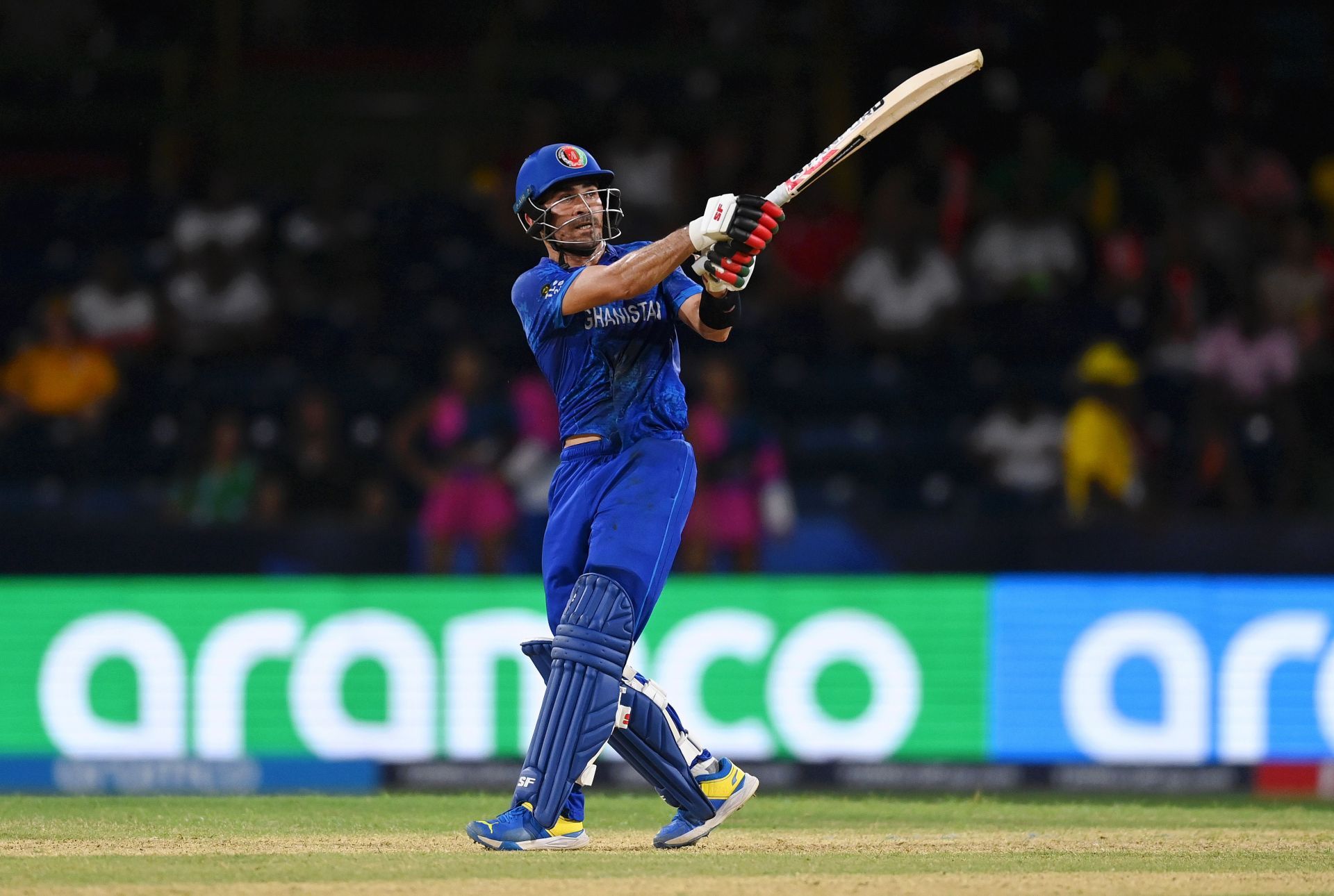 Afghanistan&#039;s 183/5 vs Uganda has been the highest score in Guyana in the 2024 T20 World Cup.