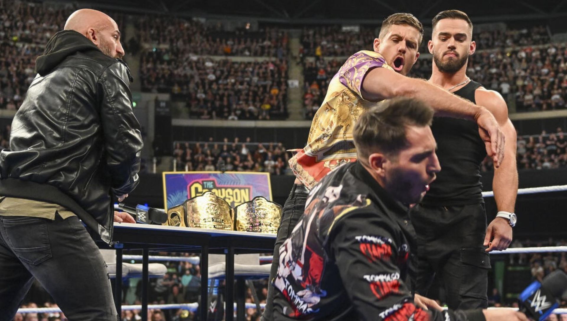 Grayson Waller punched Papa Gargano on the latest SmackDown (Credit: wwe.com)