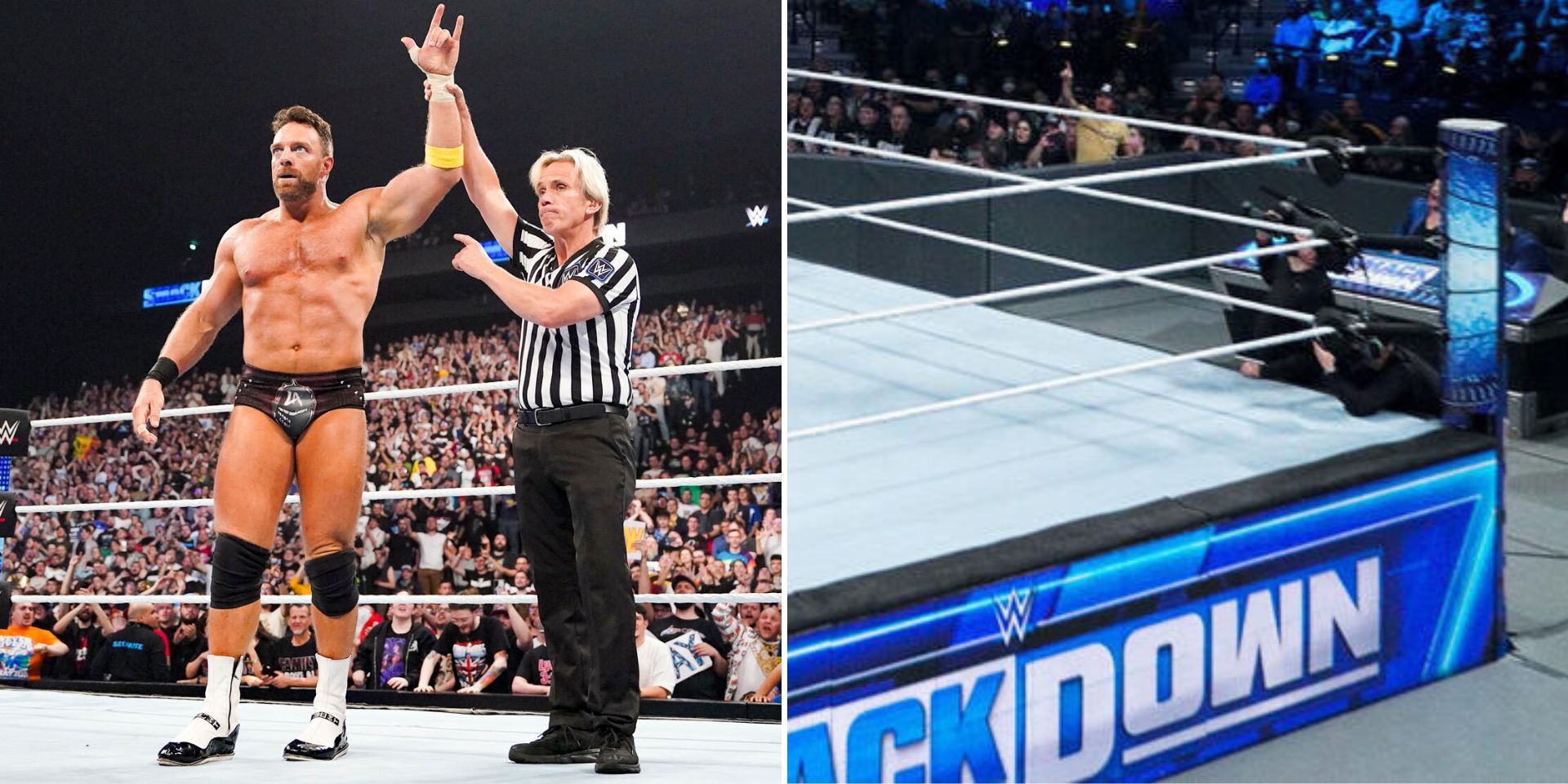 LA Knight emerged victorious on SmackDown (Images via WWE.com)