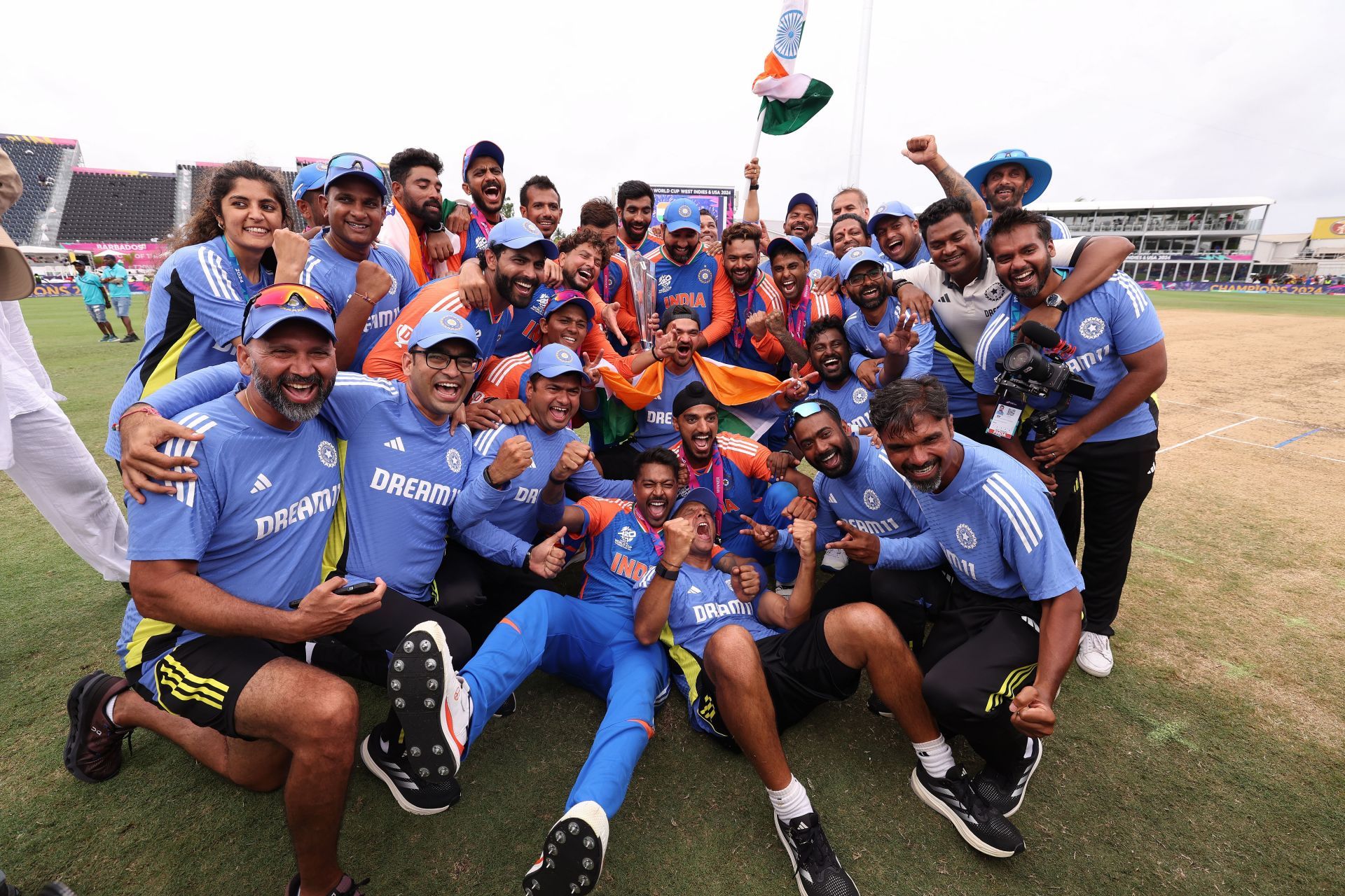 [Watch] Team India players dance after landing in Delhi from Barbados