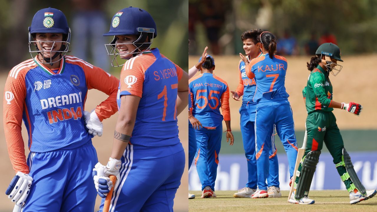 भारतीय टीम ने पहली बार टी20 इंटरनेशनल में 10 विकेट जीत हासिल की (Photo Courtesy : X/@BCCIWomen)