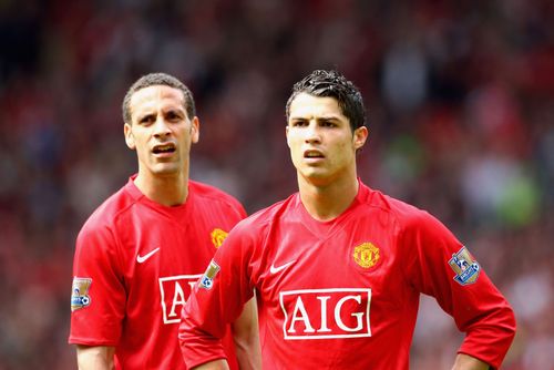 Rio Ferdinand (left) and Cristiano Ronaldo