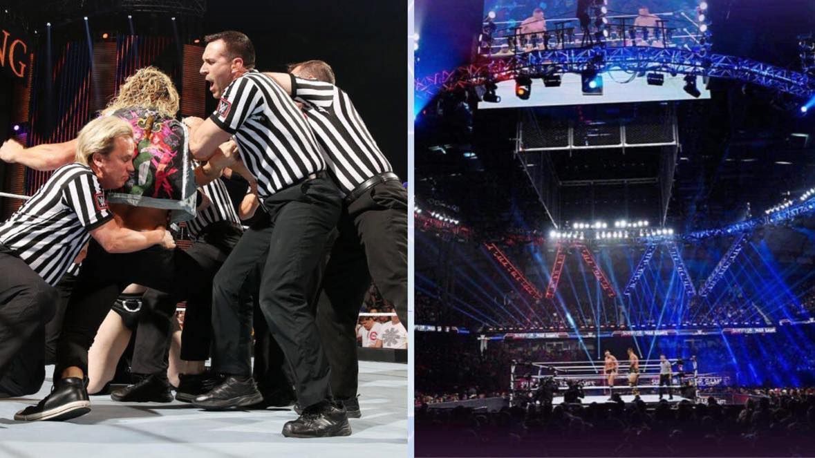 WWE security prevents an uncalled for interference and escort banned superstar away [Image Credits: WWE]