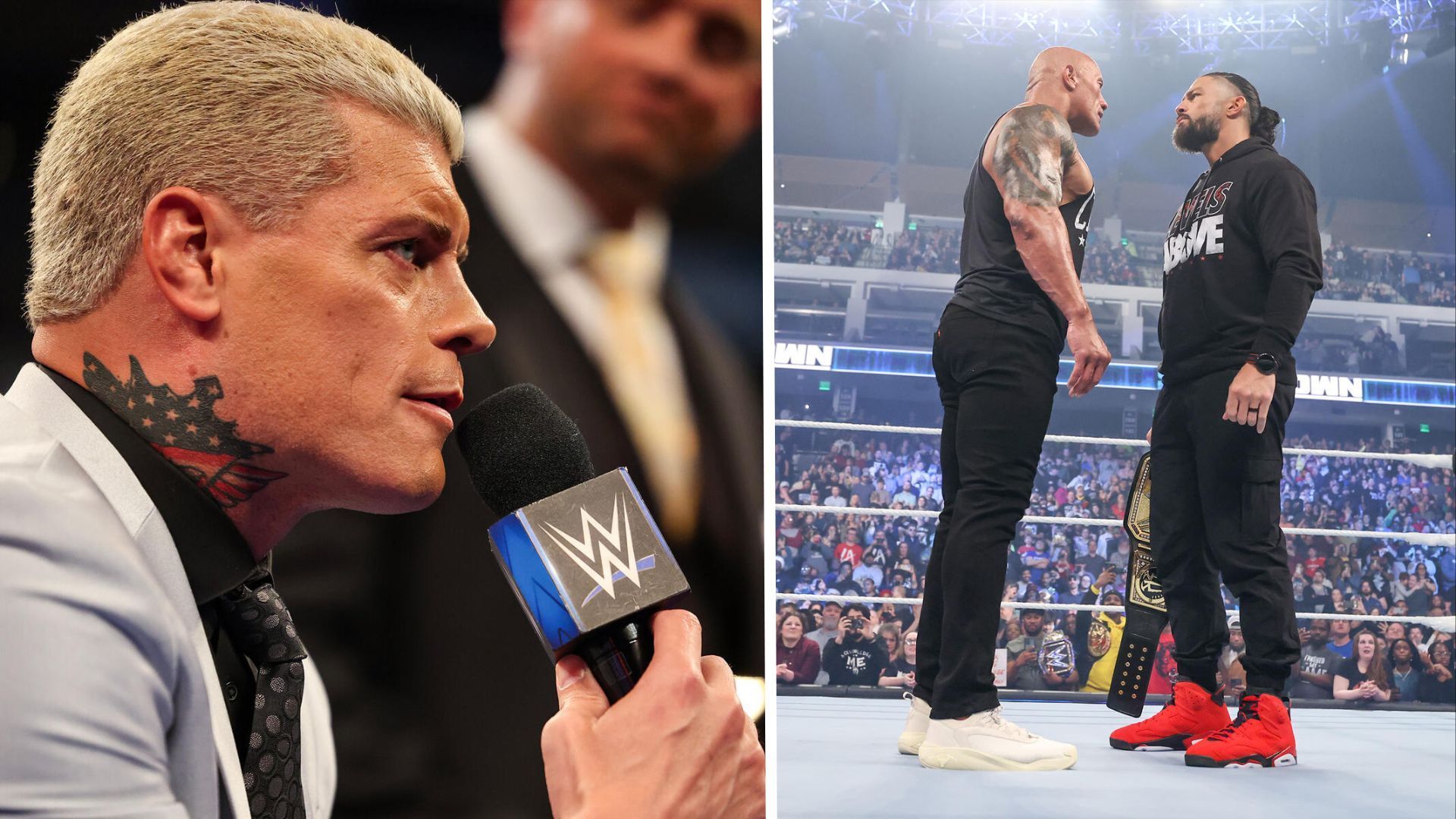 Cody Rhodes, Roman Reigns, and The Rock were all involved at WrestleMania 40 [Image Credit: WWE.com]