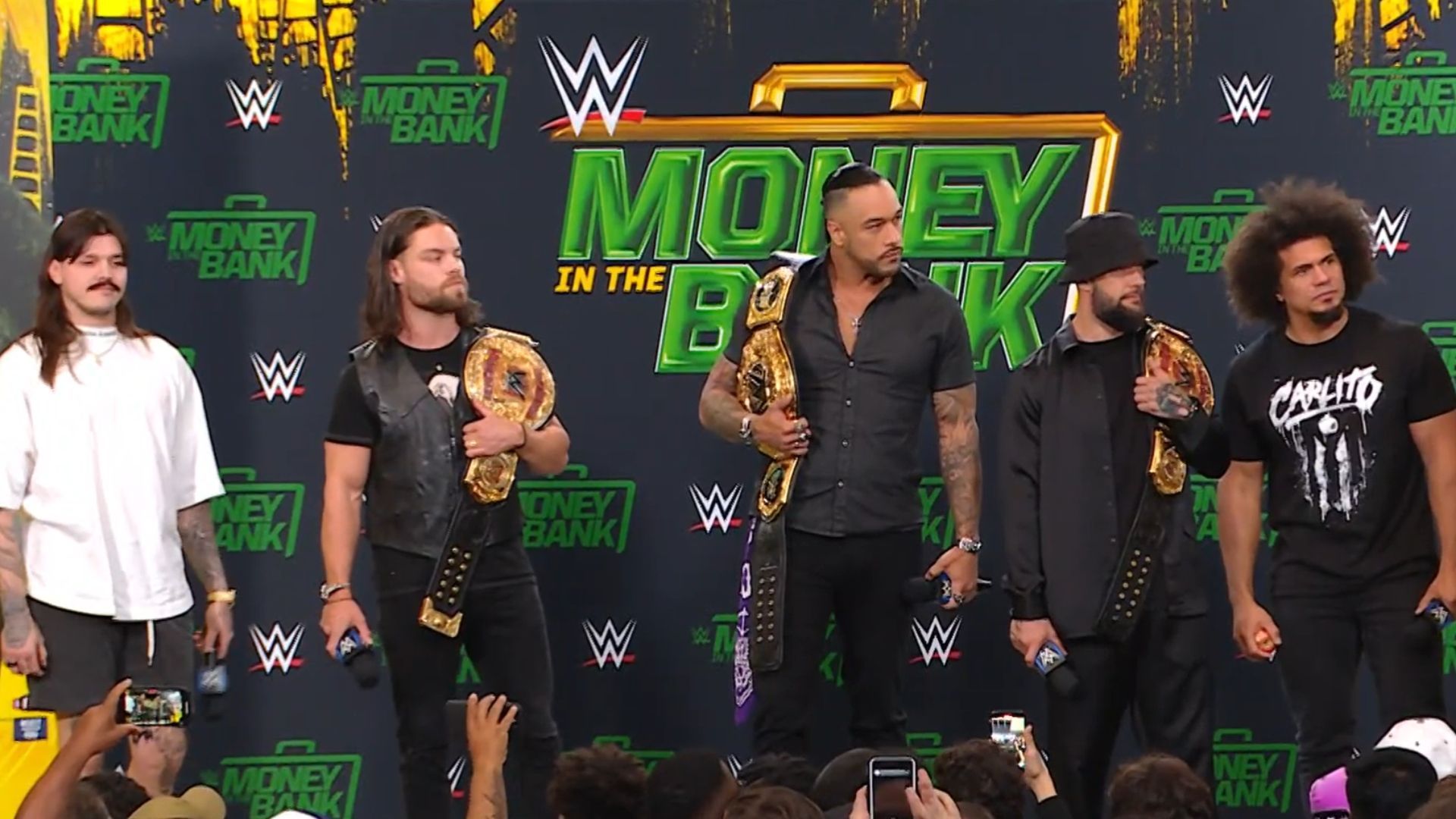 The Judgment Day at Money in the Bank Kickoff, Toronto, Canada [Image Credits: WWE]