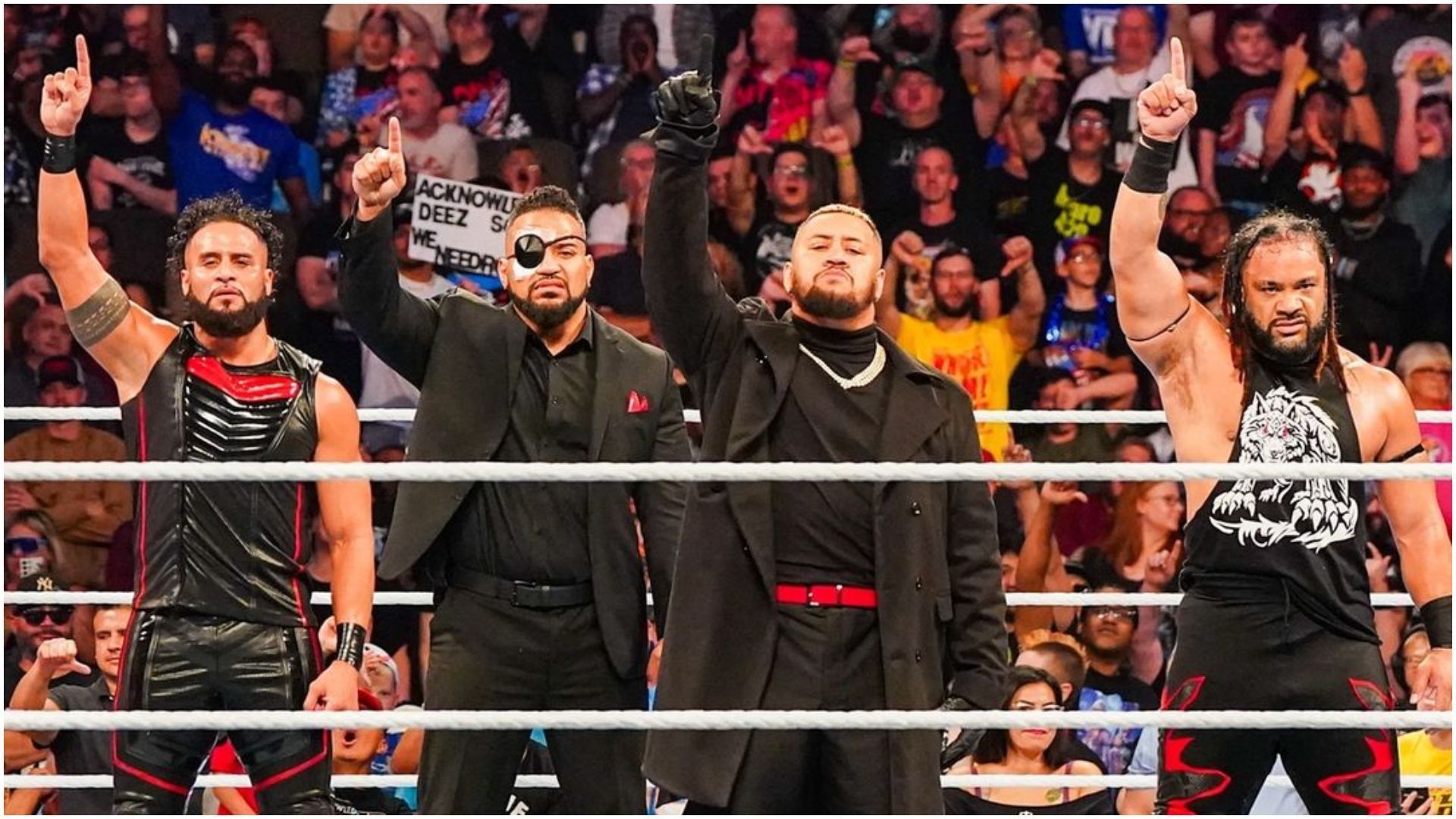 The Bloodline on an episode of Friday Night SmackDown. (Photo via: WWE India