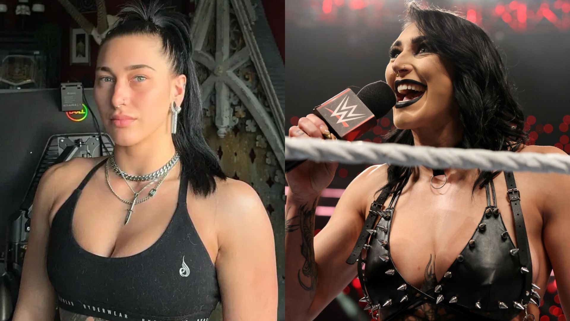 Ripley will be in action at SummerSlam. [Photos: Rhea Ripley on Instagram, WWE.com]