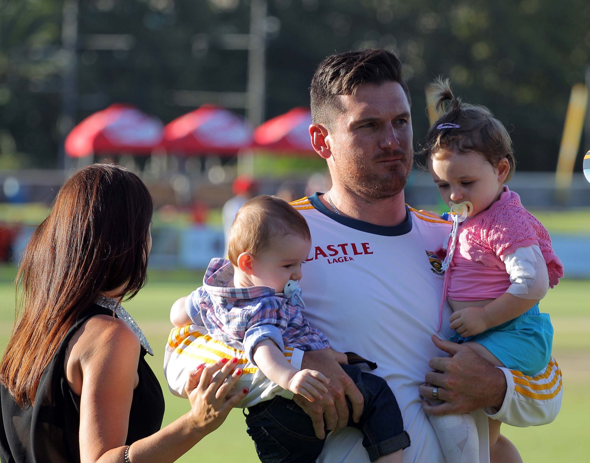 Graeme Smith with his family after his farewell Test (Image Credit: Getty Images)