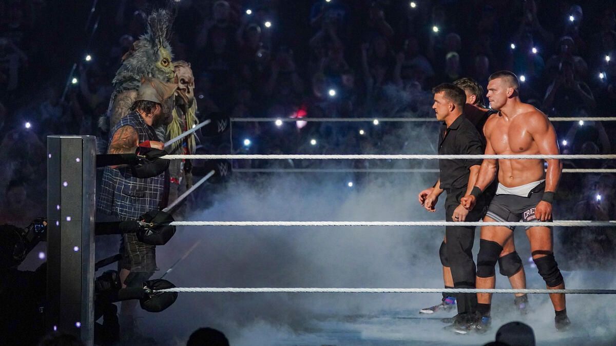 The Wyatt Sicks confronted Chad Gable and the Creed Brothers. [Image credits: wwe.com]