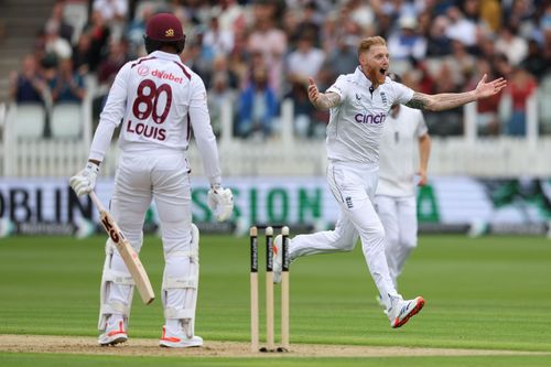 Ben Stokes celebrates the wicket. (Credits: Getty)