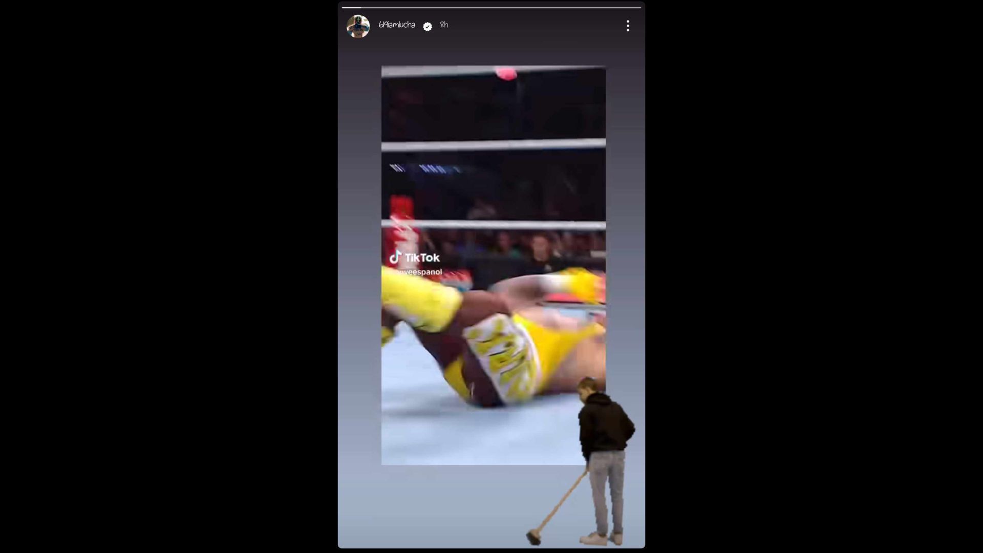 Screenshot of Rey Mysterio&#039;s Instagram Story