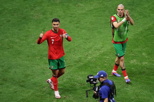 Portugal captain Cristiano Ronaldo (left)