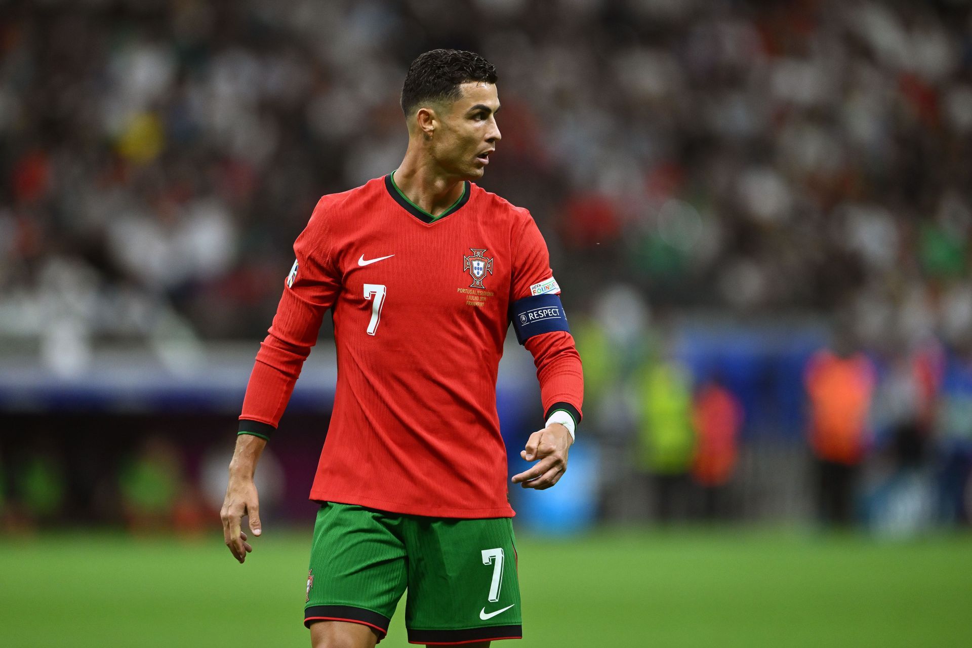 Portugal striker Cristiano Ronaldo is scoreless at Euro 2024.