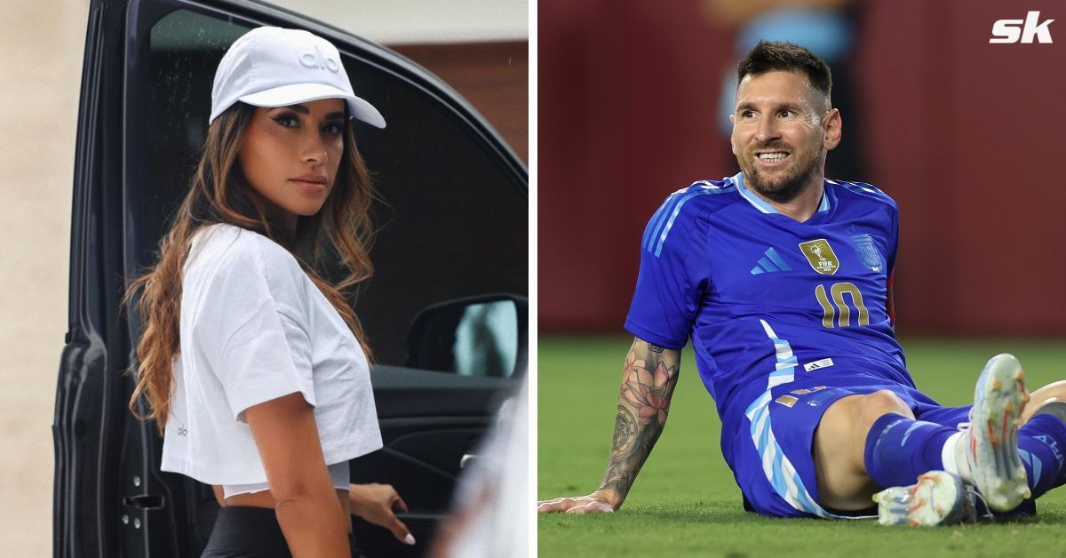 Lionel Messi and Antonela Roccuzzo (Image via Instagram and Getty Images)