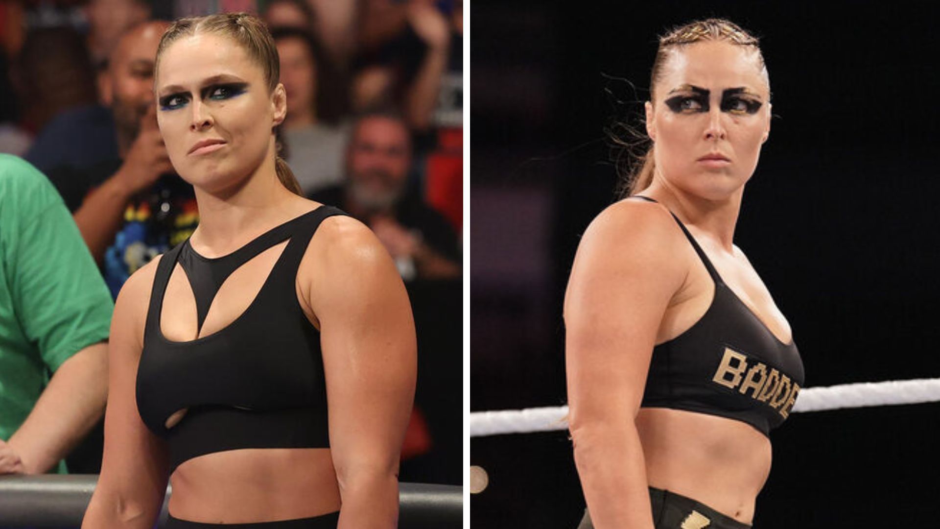 Rousey exited the company last year. [Photos: WWE.com]