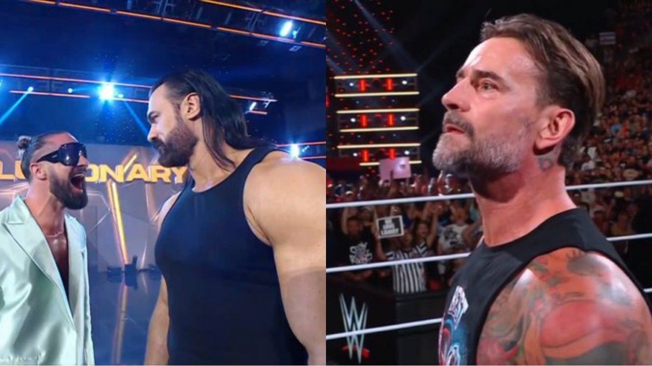 WWE Raw, CM Punk, Drew Mcintyre, Seth Rollins, 