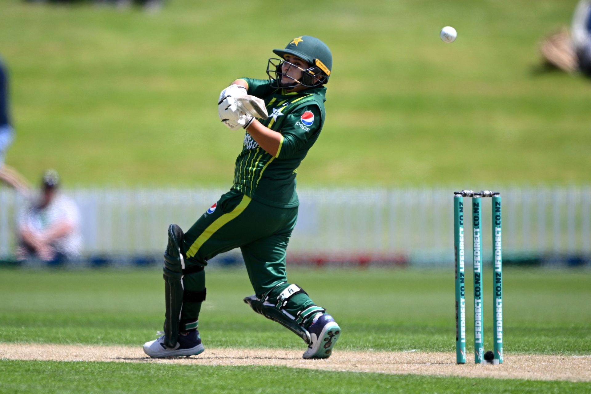 Nida Dar batting in a T20I (Image Credits: Getty Images)