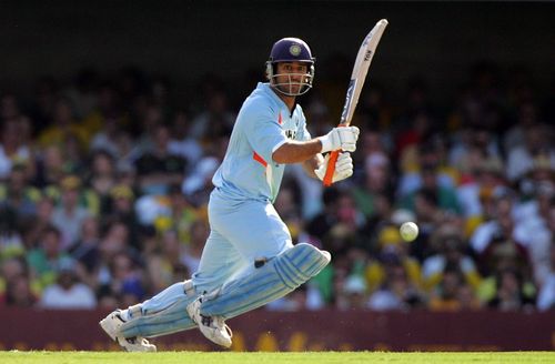 The former India captain during the 2008 Commonwealth Bank Series (Image Credit: Getty Images)