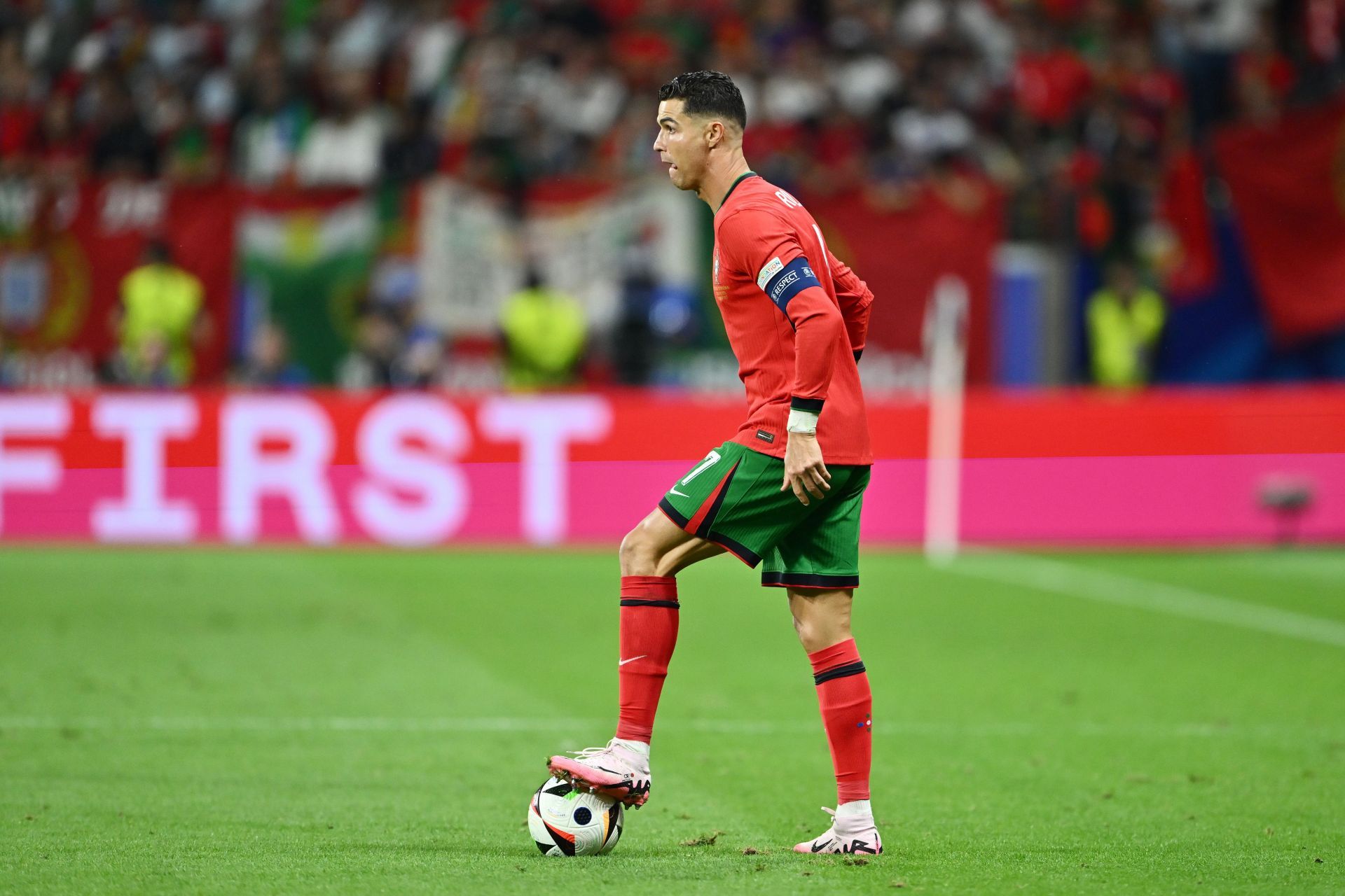 Portugal captain Cristiano Ronaldo at Euro 2024