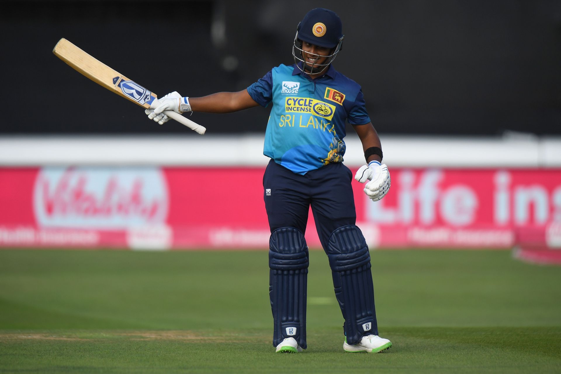 Sri Lankan captain Chamari Athapaththu led from the front. (Image Credits: Getty Images)