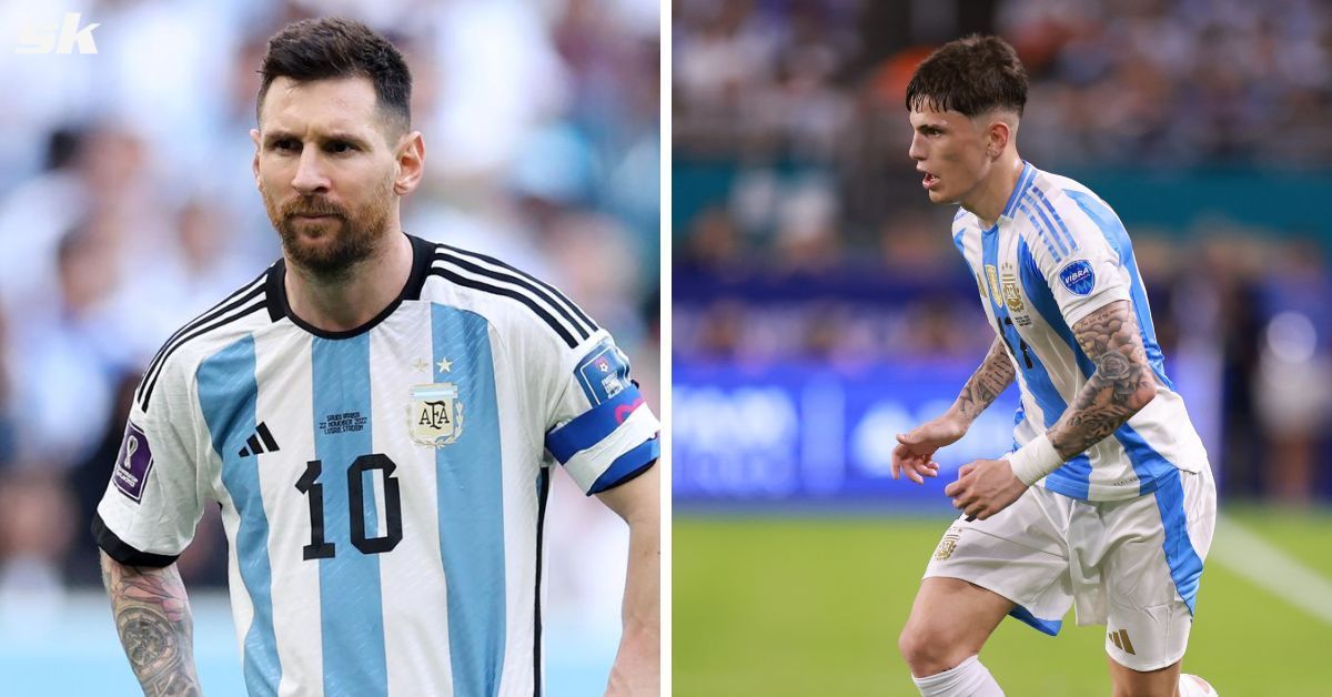 Fans react to Alejandro Garnacho posting picture of Lionel Messi on his story 