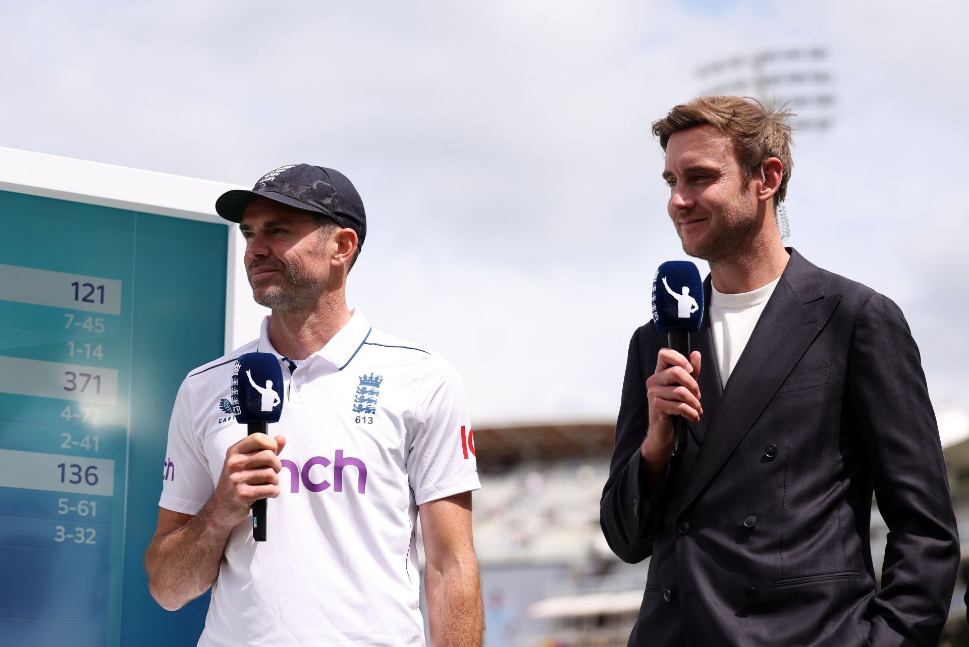 James Anderson (left) played a staggering 188 Test matches.