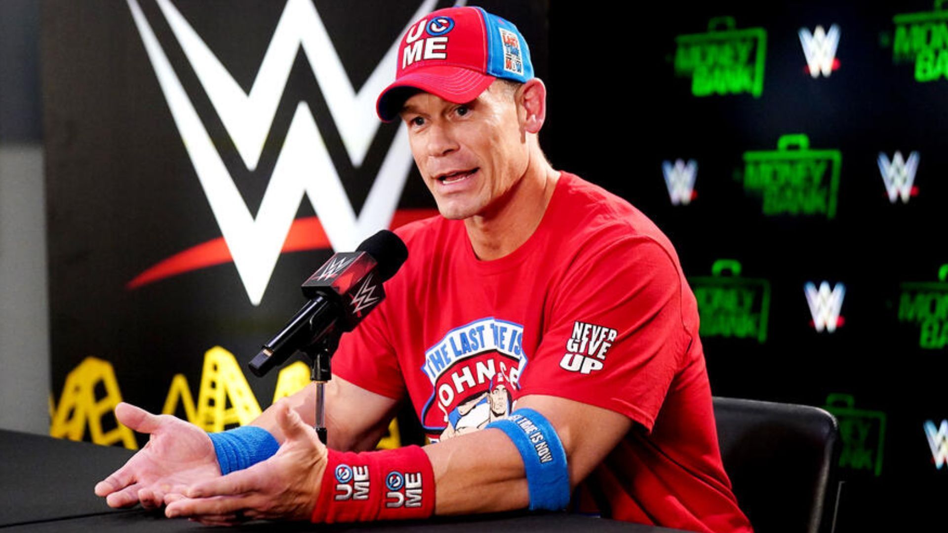 John Cena at Money in the bank post-show press conference. (Photo Courtesy: WWE.com)