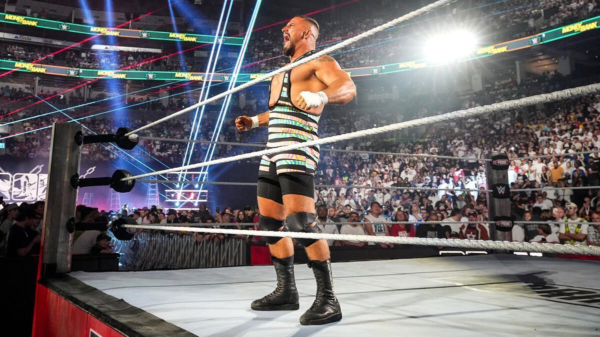 Bron Breakker during the WWE Intercontinental Championship match at Money in the Bank! [Image via WWE.com]