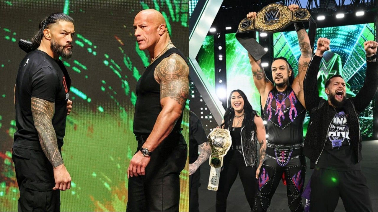 WWE, Roman Reigns, Damian Priest, The Rock, 