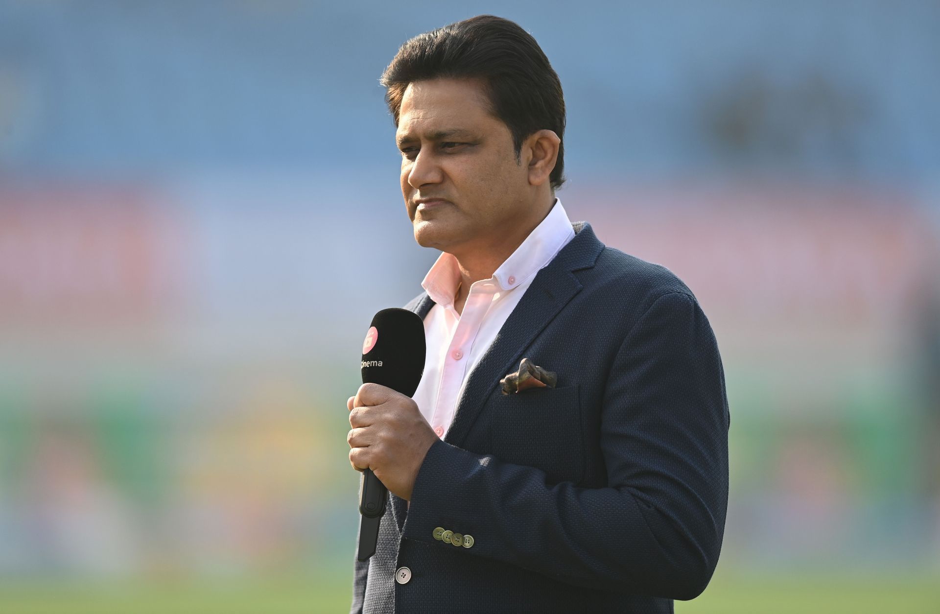 Anil Kumble during a commentary stint.