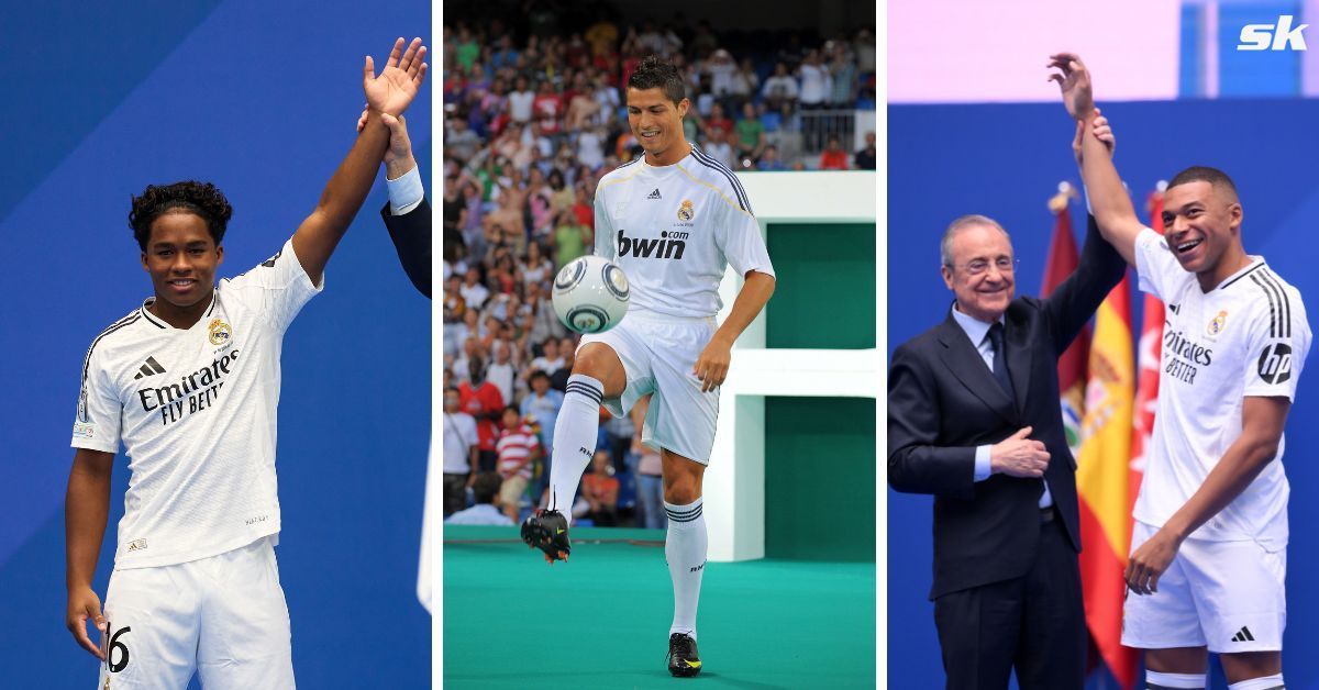 Endrick&rsquo;s Real Madrid presentation attendance compared to Kylian Mbappe and Cristiano Ronaldo unveiling.