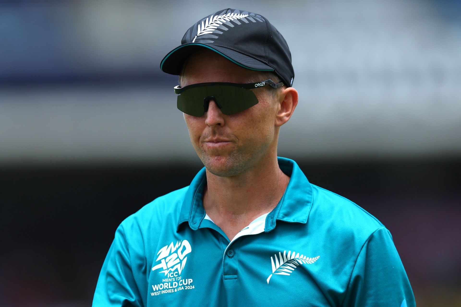 Trent Boult looks on during the ICC Men&#039;s T20 World Cup.