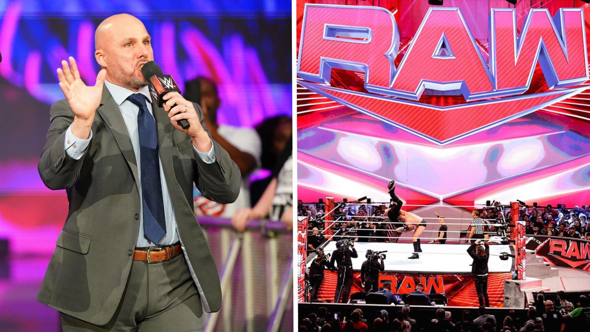 Adam Pearce has been dealing with a lot of chaos on WWE RAW [Image Credit: WWE.com]